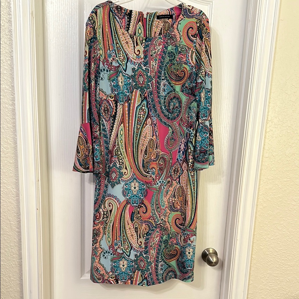 Paisley Print Women's Dress - Picture 4 of 10